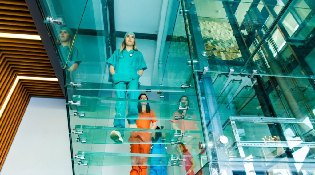 hospital safety glass HIPAA compliance glazing subcontractor hospital glass windows newark fremont bay area