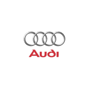 Audi logo, a commercial glass services client of Central Glass Industries