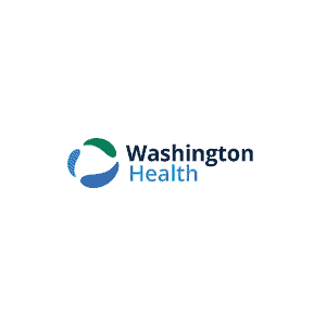 Washington Health logo, a commercial glass services client of Central Glass Industries